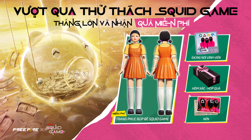 Lời mời đã đến: Bước vào vũ trụ Squid Game của Netflix trong Garena Free Fire bắt đầu từ ngày 18/07! - Ảnh 4.