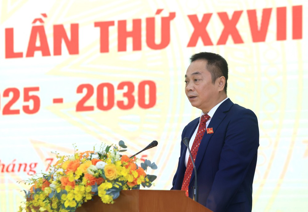 Phó Thủ tướng Mai Văn Chính dự Đại hội đại biểu Đảng bộ Thông tấn xã Việt Nam lần thứ 27, nhiệm kỳ 2025 - 2030 - Ảnh 14.