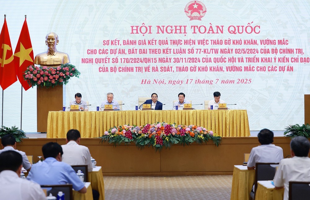 Thủ tướng chủ trì Hội nghị toàn quốc đánh giá kết quả tháo gỡ khó khăn cho các dự án - Ảnh 3.
