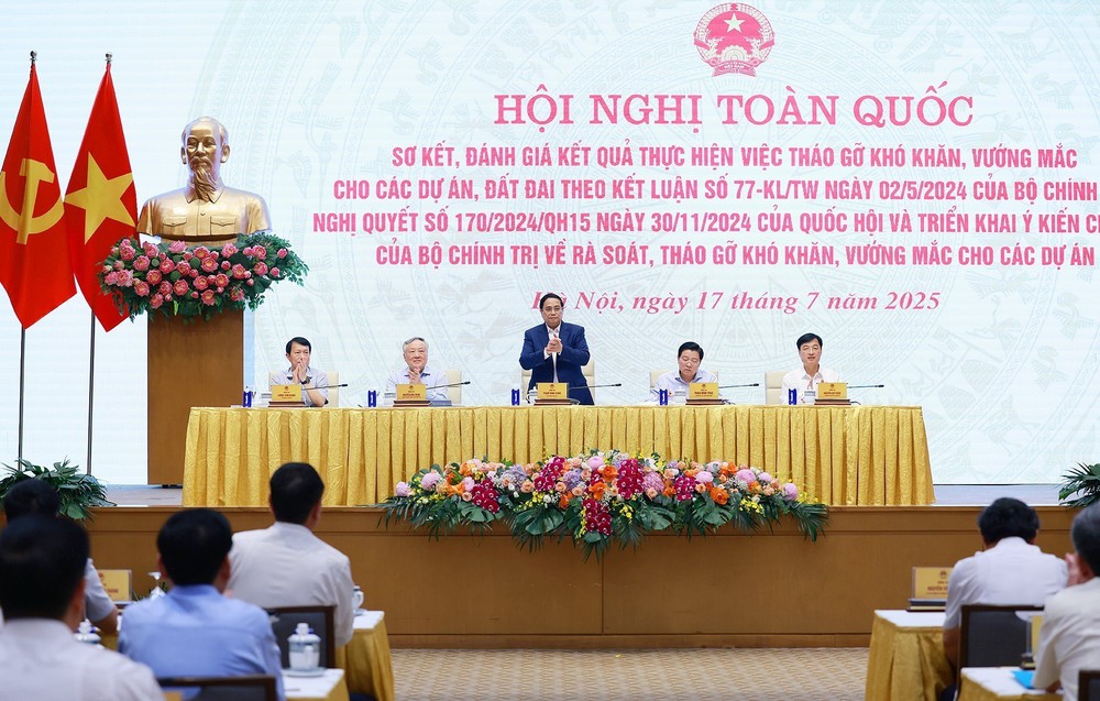 Thủ tướng chủ trì Hội nghị toàn quốc đánh giá kết quả tháo gỡ khó khăn cho các dự án - Ảnh 4.