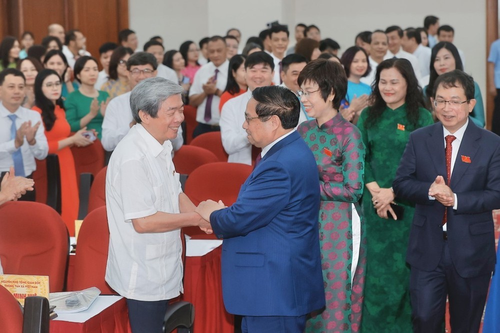 Thủ tướng Phạm Minh Chính dự Đại hội Đảng bộ Thông tấn xã Việt Nam lần thứ 27, nhiệm kỳ 2025 - 2030 - Ảnh 4. Thủ tướng Phạm Minh Chính dự Đại hội Đảng bộ Thông tấn xã Việt Nam lần thứ 27, nhiệm kỳ 2025 - 2030 - Ảnh 4.
