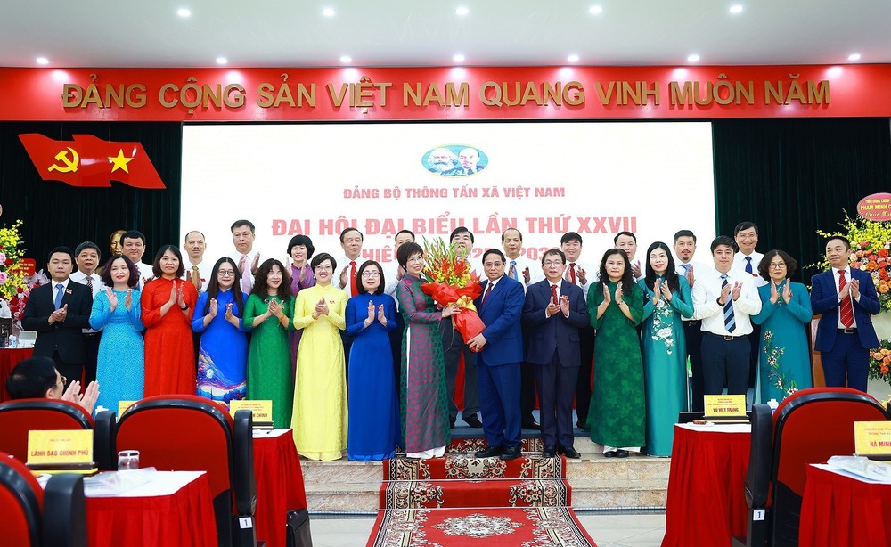 Thủ tướng Phạm Minh Chính dự Đại hội Đảng bộ Thông tấn xã Việt Nam lần thứ 27, nhiệm kỳ 2025 - 2030 - Ảnh 12. Thủ tướng Phạm Minh Chính dự Đại hội Đảng bộ Thông tấn xã Việt Nam lần thứ 27, nhiệm kỳ 2025 - 2030 - Ảnh 12.