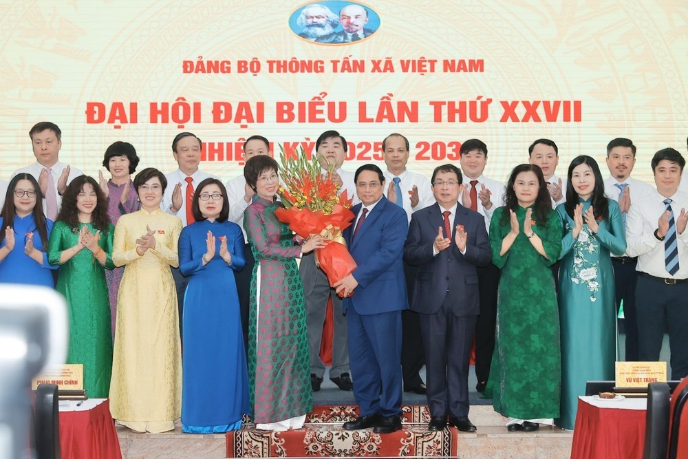 Thủ tướng Phạm Minh Chính dự Đại hội Đảng bộ Thông tấn xã Việt Nam lần thứ 27, nhiệm kỳ 2025 - 2030 - Ảnh 11. Thủ tướng Phạm Minh Chính dự Đại hội Đảng bộ Thông tấn xã Việt Nam lần thứ 27, nhiệm kỳ 2025 - 2030 - Ảnh 11.