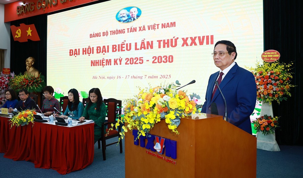 Thủ tướng Phạm Minh Chính dự Đại hội Đảng bộ Thông tấn xã Việt Nam lần thứ 27, nhiệm kỳ 2025 - 2030 - Ảnh 14. Thủ tướng Phạm Minh Chính dự Đại hội Đảng bộ Thông tấn xã Việt Nam lần thứ 27, nhiệm kỳ 2025 - 2030 - Ảnh 14.