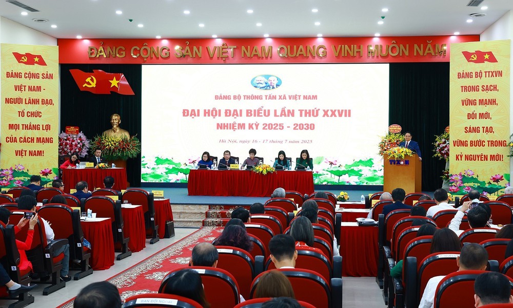 Thủ tướng Phạm Minh Chính dự Đại hội Đảng bộ Thông tấn xã Việt Nam lần thứ 27, nhiệm kỳ 2025 - 2030 - Ảnh 13. Thủ tướng Phạm Minh Chính dự Đại hội Đảng bộ Thông tấn xã Việt Nam lần thứ 27, nhiệm kỳ 2025 - 2030 - Ảnh 13.