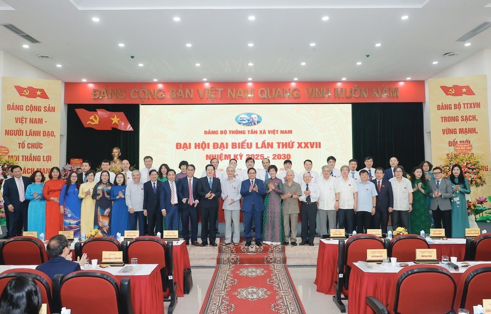 Thủ tướng Phạm Minh Chính dự Đại hội Đảng bộ Thông tấn xã Việt Nam lần thứ 27, nhiệm kỳ 2025 - 2030 - Ảnh 16. Thủ tướng Phạm Minh Chính dự Đại hội Đảng bộ Thông tấn xã Việt Nam lần thứ 27, nhiệm kỳ 2025 - 2030 - Ảnh 16.