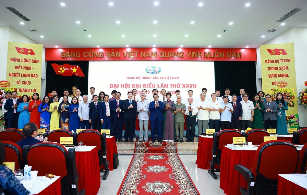 Thủ tướng Phạm Minh Chính dự Đại hội Đảng bộ Thông tấn xã Việt Nam lần thứ 27, nhiệm kỳ 2025 - 2030 - Ảnh 17. Thủ tướng Phạm Minh Chính dự Đại hội Đảng bộ Thông tấn xã Việt Nam lần thứ 27, nhiệm kỳ 2025 - 2030 - Ảnh 17.