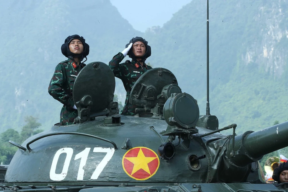 Hình ảnh khối xe thiết giáp tại tổng hợp luyện diễu binh, diễu hành kỷ niệm 80 năm Quốc khánh 2/9 - Ảnh 8.