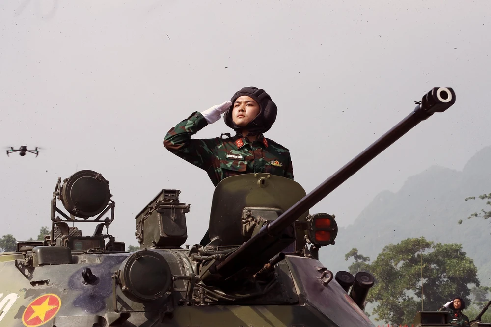 Hình ảnh khối xe thiết giáp tại tổng hợp luyện diễu binh, diễu hành kỷ niệm 80 năm Quốc khánh 2/9 - Ảnh 6.