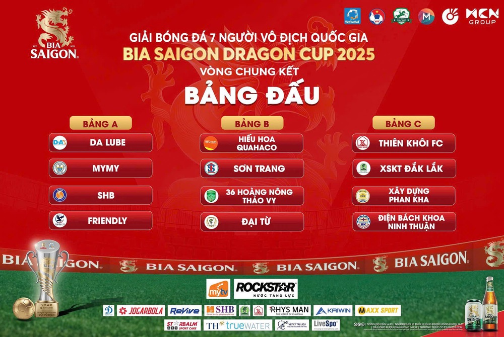 Giải bóng đá 7 người vô địch Quốc gia Bia Saigon Dragon Cup 2025 (VPL-S6) chính thức khởi tranh - Ảnh 3. Giải bóng đá 7 người vô địch Quốc gia Bia Saigon Dragon Cup 2025 (VPL-S6) chính thức khởi tranh - Ảnh 3.