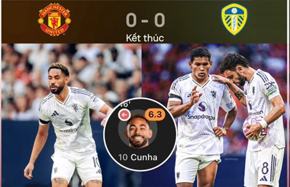 Mu Hòa Nhạt Nhòa Leeds Trong Trận Ra Mắt Lặng Lẽ Của Matheus Cunha - Ảnh 1. Mu Hòa Nhạt Nhòa Leeds Trong Trận Ra Mắt Lặng Lẽ Của Matheus Cunha - Ảnh 1.