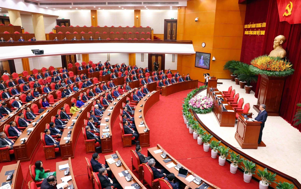 Bế mạc Hội nghị lần thứ 12 Ban Chấp hành Trung ương Đảng khóa XIII - Ảnh 3.