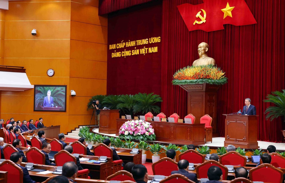 Phát biểu của Tổng Bí thư Tô Lâm tại Phiên Bế mạc Hội nghị lần thứ 12 Ban Chấp hành Trung ương Đảng khóa XIII - Ảnh 3.