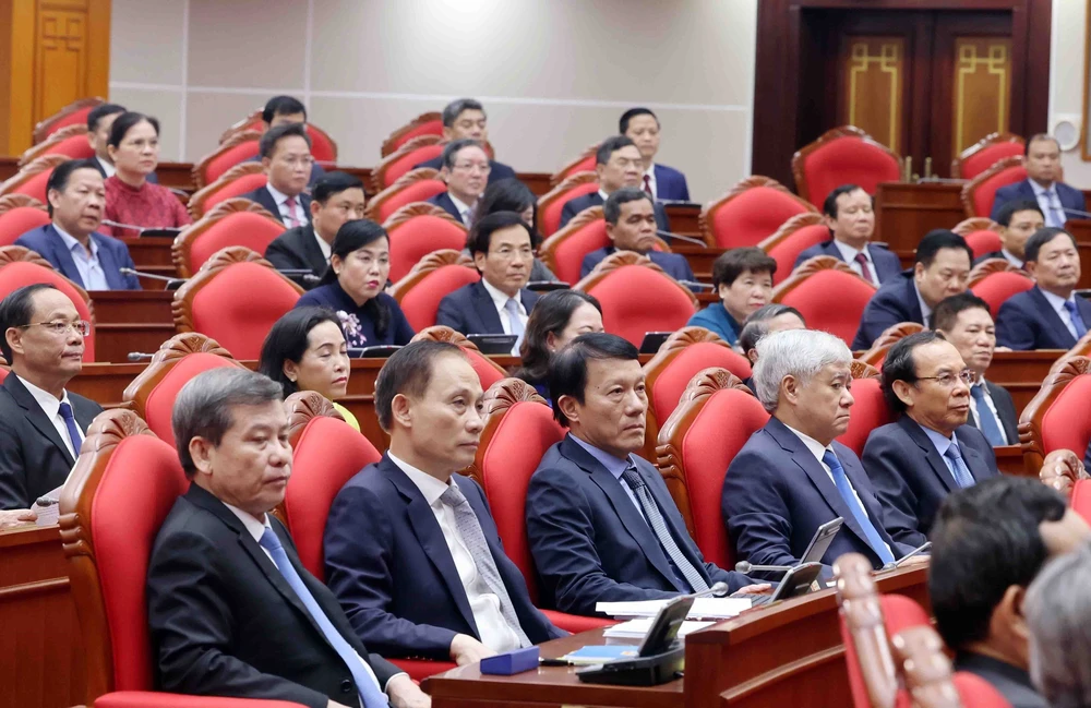Phát biểu của Tổng Bí thư Tô Lâm tại Phiên Bế mạc Hội nghị lần thứ 12 Ban Chấp hành Trung ương Đảng khóa XIII - Ảnh 4.
