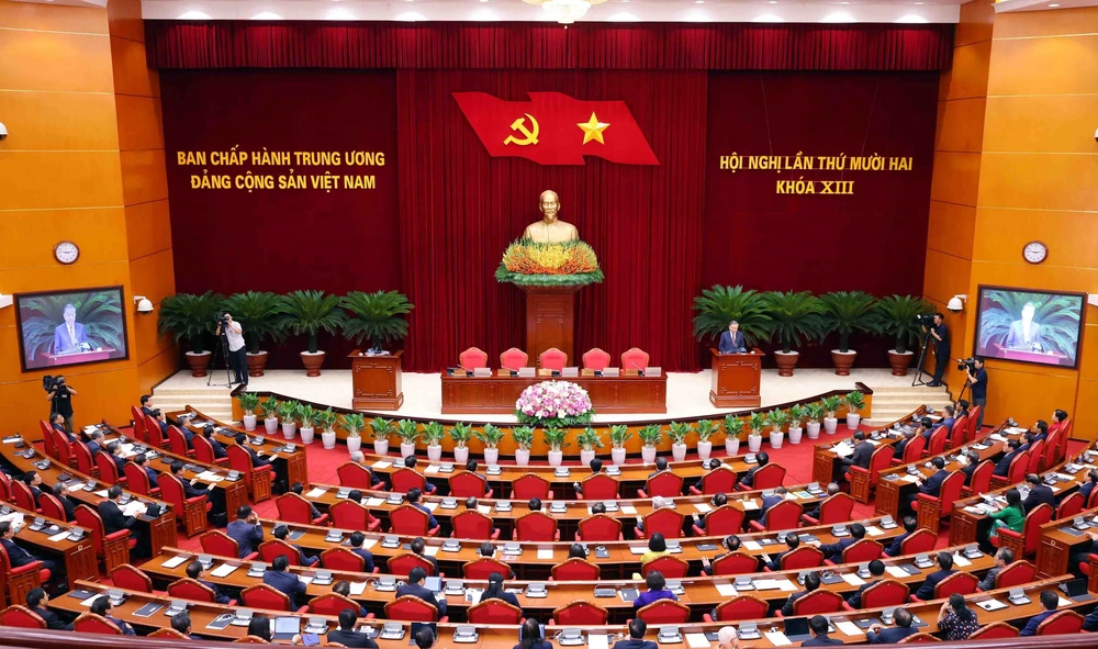 Phát biểu của Tổng Bí thư Tô Lâm tại Phiên Bế mạc Hội nghị lần thứ 12 Ban Chấp hành Trung ương Đảng khóa XIII - Ảnh 2.