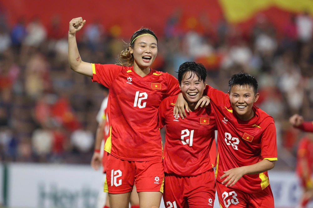 Kết quả bóng đá vòng loại nữ châu Á 2026: ĐT Việt Nam thắng đậm đại diện Tây Á - Ảnh 1.