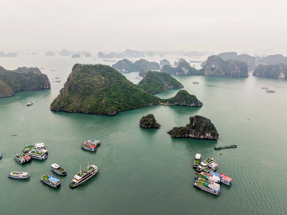 Tạm dừng toàn bộ tour du thuyền Hạ Long để tránh bão - Ảnh 2. Tạm dừng toàn bộ tour du thuyền Hạ Long để tránh bão - Ảnh 2.