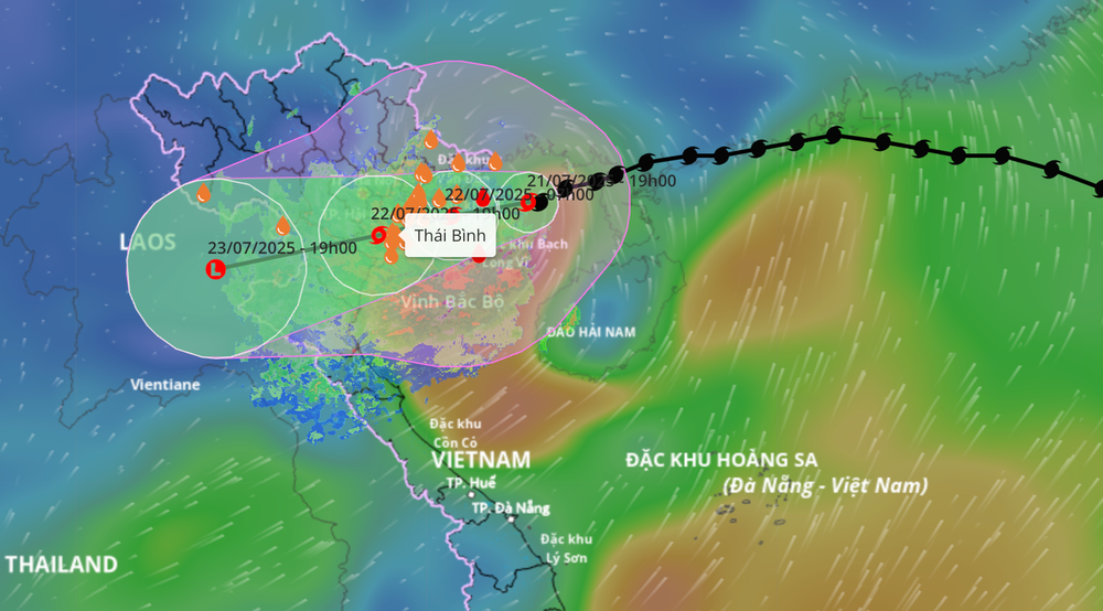 Bão số 3 Wipha: Diễn biến phức tạp, cảnh báo mưa lớn diện rộng - Ảnh 1.