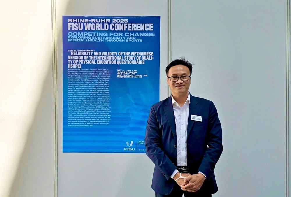 PGS.TS Vũ Việt Bảo, Chủ tịch Hội đồng Trường Đại học TDTT TP.HCM: Tương lai huấn luyện thể thao sẽ gắn với AI và Dữ liệu lớn - Ảnh 1.