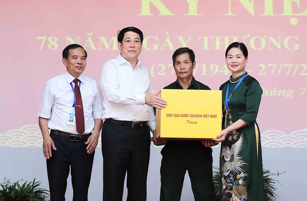 Chủ tịch nước Lương Cường: Chính sách ưu đãi người có công là nhiệm vụ thường xuyên, lâu dài - Ảnh 7.