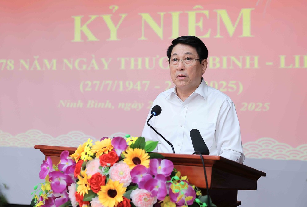 Chủ tịch nước Lương Cường: Chính sách ưu đãi người có công là nhiệm vụ thường xuyên, lâu dài - Ảnh 4.