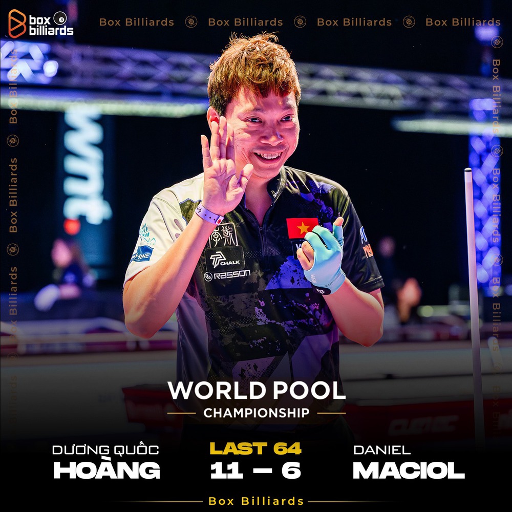 Dương Quốc Hoàng thẳng tiến ở World Pool Championship 2025 - Ảnh 1.