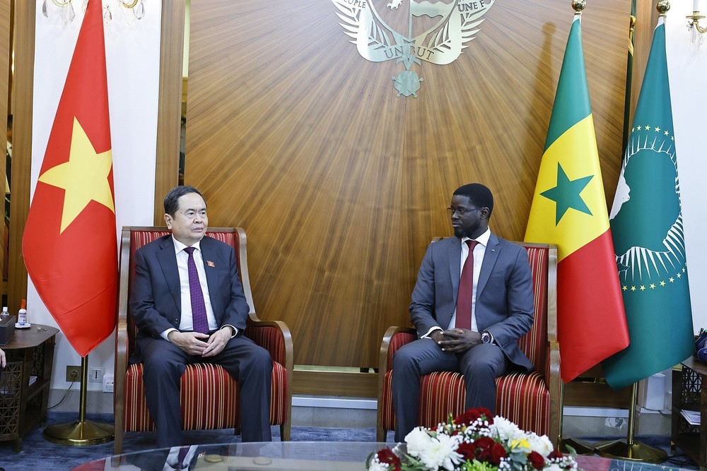 Chủ tịch Quốc hội Trần Thanh Mẫn hội kiến Tổng thống Senegal Bassirou Diomaye Faye - Ảnh 5.