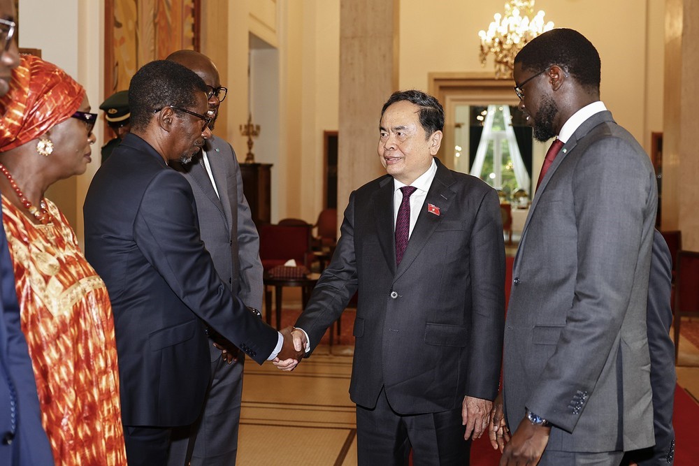 Chủ tịch Quốc hội Trần Thanh Mẫn hội kiến Tổng thống Senegal Bassirou Diomaye Faye - Ảnh 4.