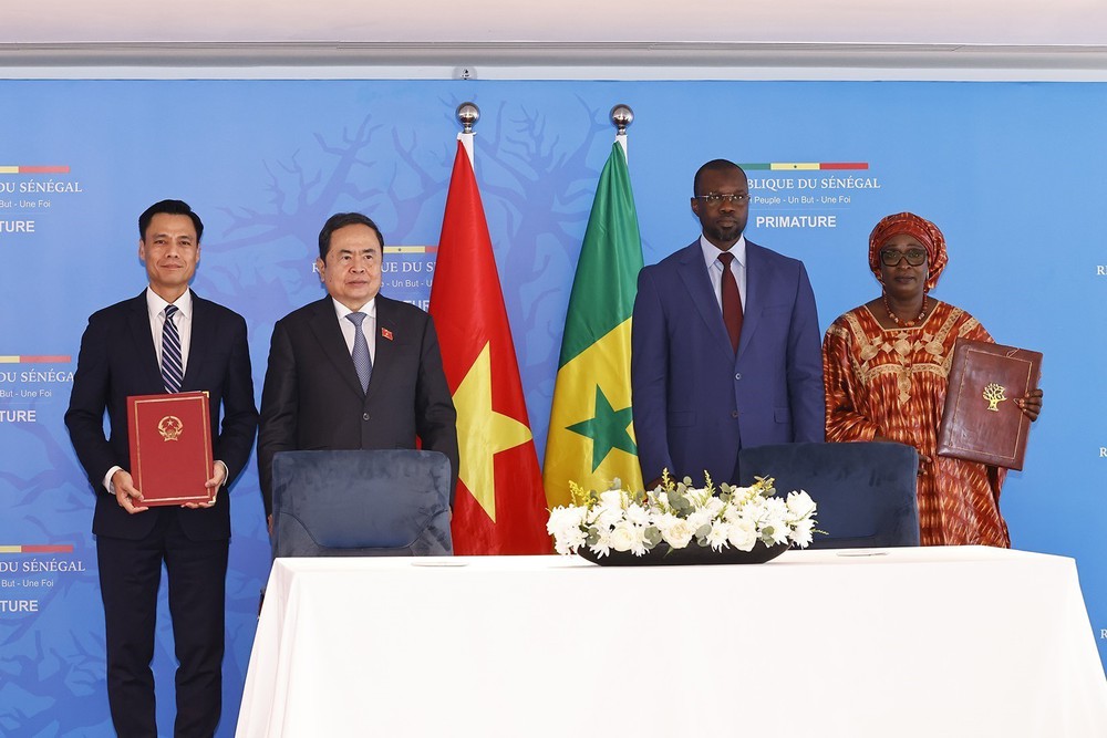 Chủ tịch Quốc hội Trần Thanh Mẫn hội kiến Thủ tướng Senegal Ousmane Sonko - Ảnh 5.