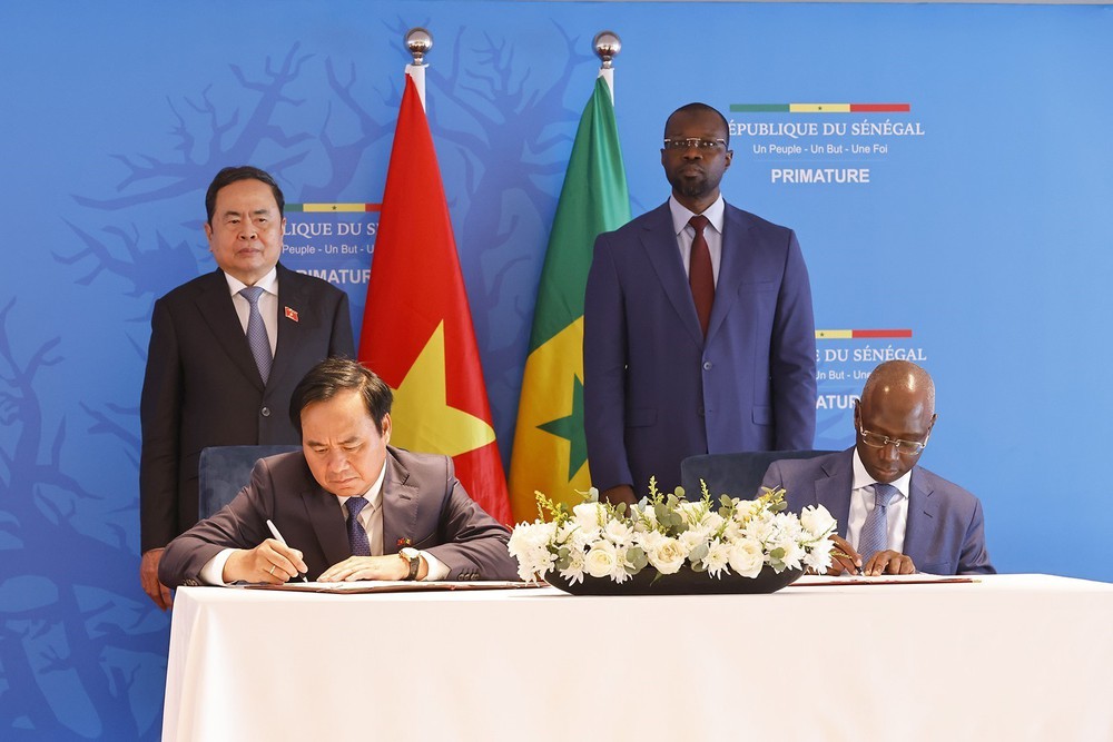 Chủ tịch Quốc hội Trần Thanh Mẫn hội kiến Thủ tướng Senegal Ousmane Sonko - Ảnh 7.