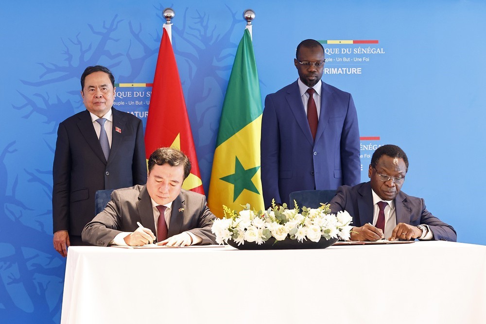 Chủ tịch Quốc hội Trần Thanh Mẫn hội kiến Thủ tướng Senegal Ousmane Sonko - Ảnh 4.