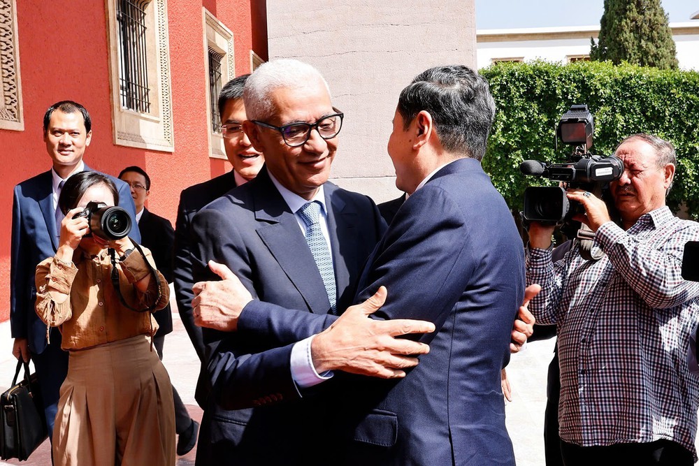 Chủ tịch Quốc hội Trần Thanh Mẫn hội đàm với Chủ tịch Hạ viện Maroc - Ảnh 1.