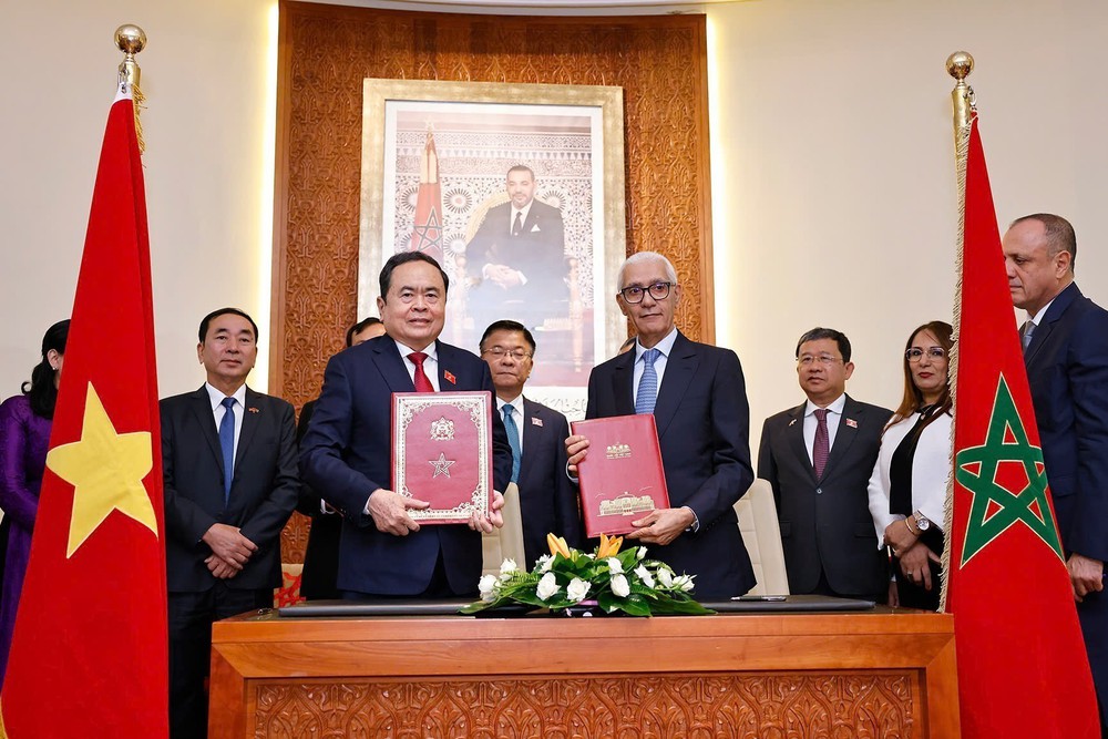 Chủ tịch Quốc hội Trần Thanh Mẫn hội đàm với Chủ tịch Hạ viện Maroc - Ảnh 9.
