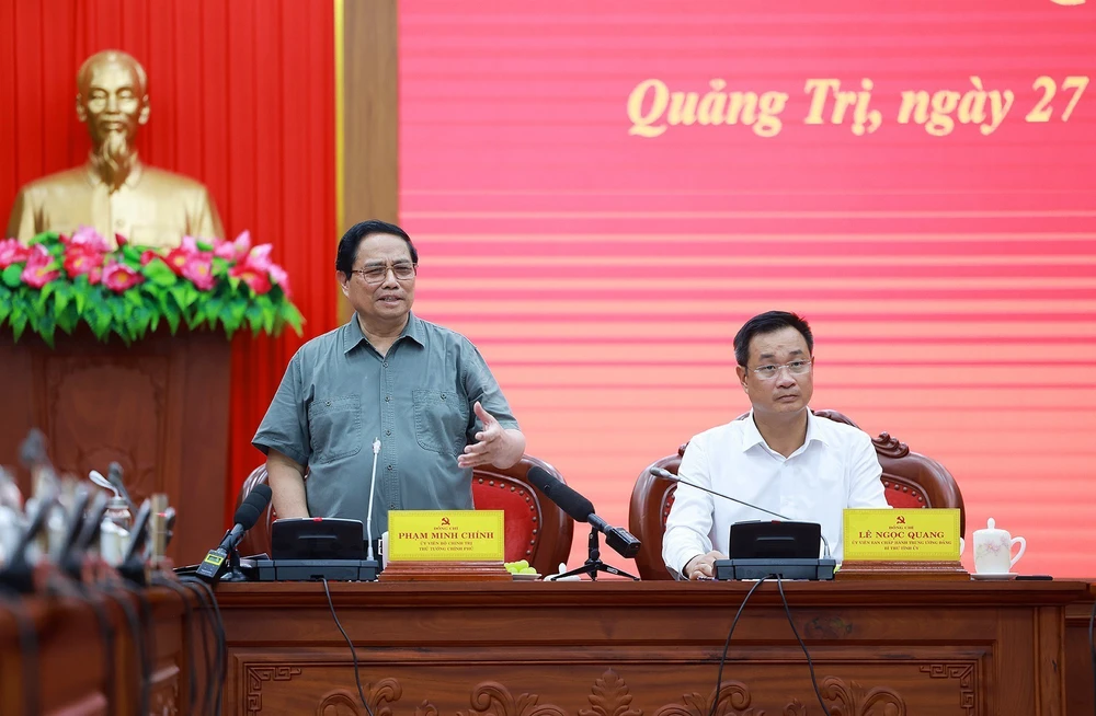Thủ tướng chủ trì làm việc với Ban Thường vụ Tỉnh uỷ Quảng Trị - Ảnh 2.