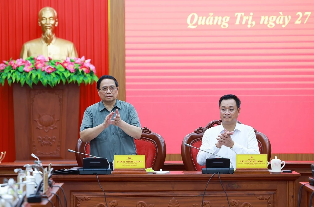Thủ tướng chủ trì làm việc với Ban Thường vụ Tỉnh uỷ Quảng Trị - Ảnh 1.
