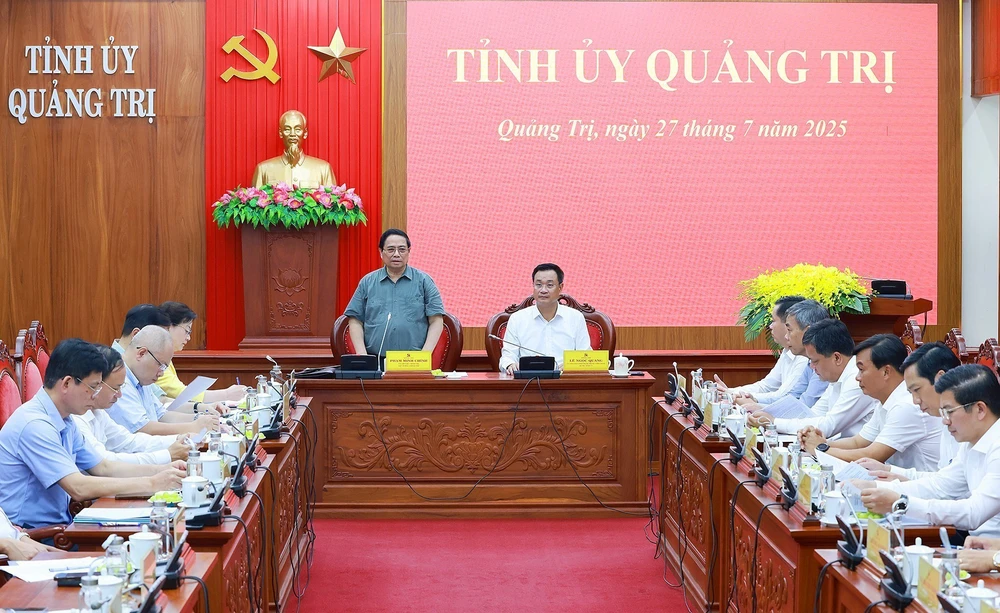 Thủ tướng chủ trì làm việc với Ban Thường vụ Tỉnh uỷ Quảng Trị - Ảnh 4.