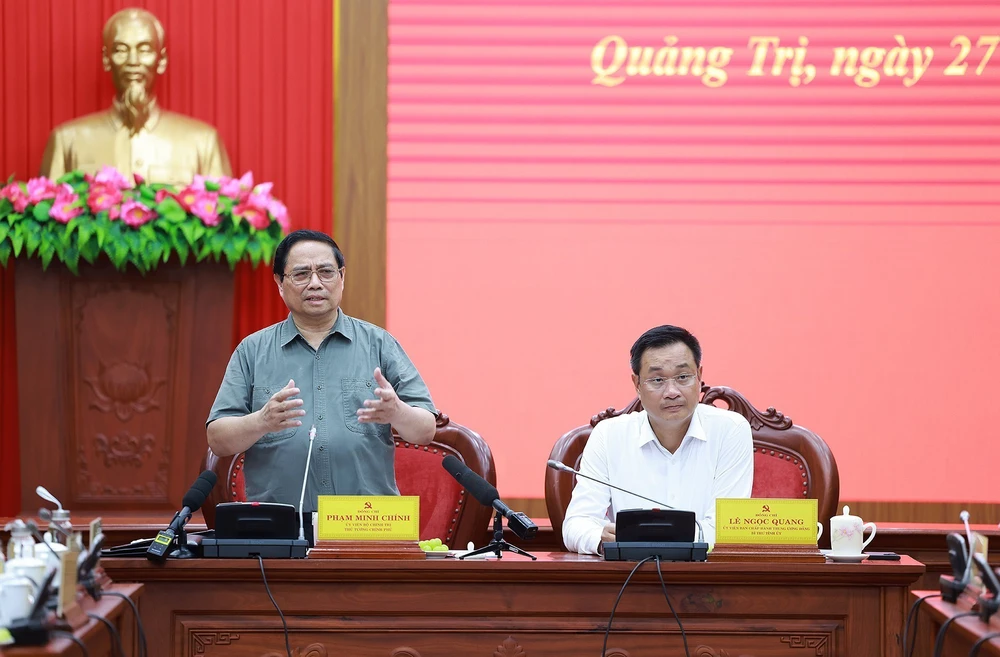 Thủ tướng chủ trì làm việc với Ban Thường vụ Tỉnh uỷ Quảng Trị - Ảnh 3.