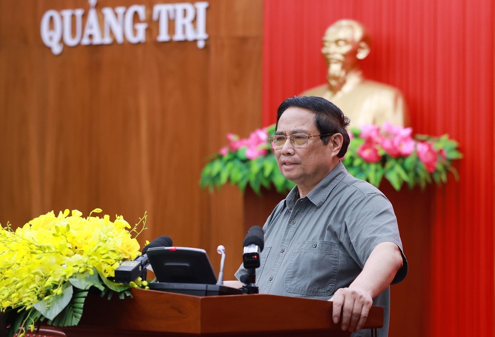 Thủ tướng chủ trì làm việc với Ban Thường vụ Tỉnh uỷ Quảng Trị - Ảnh 1.