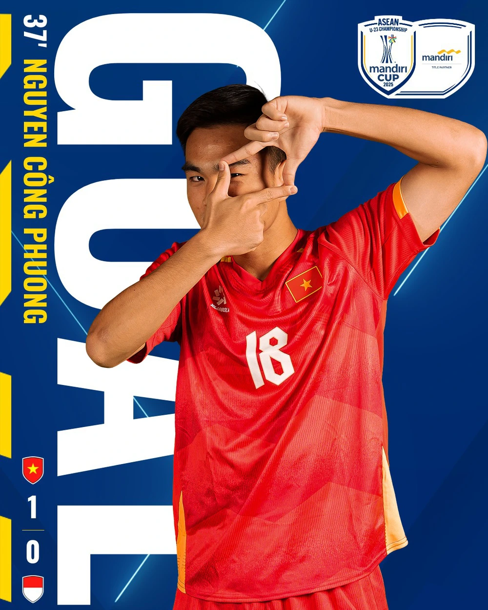 TRỰC TIẾP bóng đá Việt Nam 1-0 Indonesia, CK U23 Đông Nam Á 2025: Công Phương mở tỷ số - Ảnh 3.