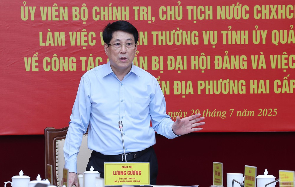 Chủ tịch nước làm việc với Ban Thường vụ Tỉnh ủy Quảng Ninh - Ảnh 3.