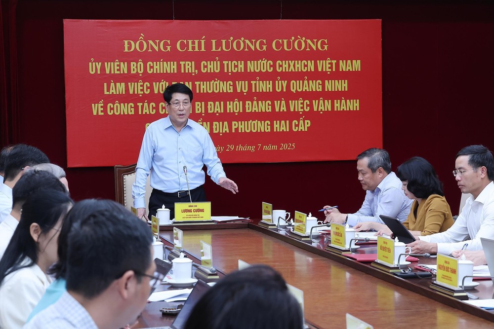 Chủ tịch nước làm việc với Ban Thường vụ Tỉnh ủy Quảng Ninh - Ảnh 2.