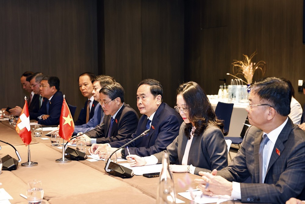 Chủ tịch Quốc hội Trần Thanh Mẫn hội kiến Chủ tịch Hạ viện Thụy Sĩ Maja Riniker - Ảnh 4.