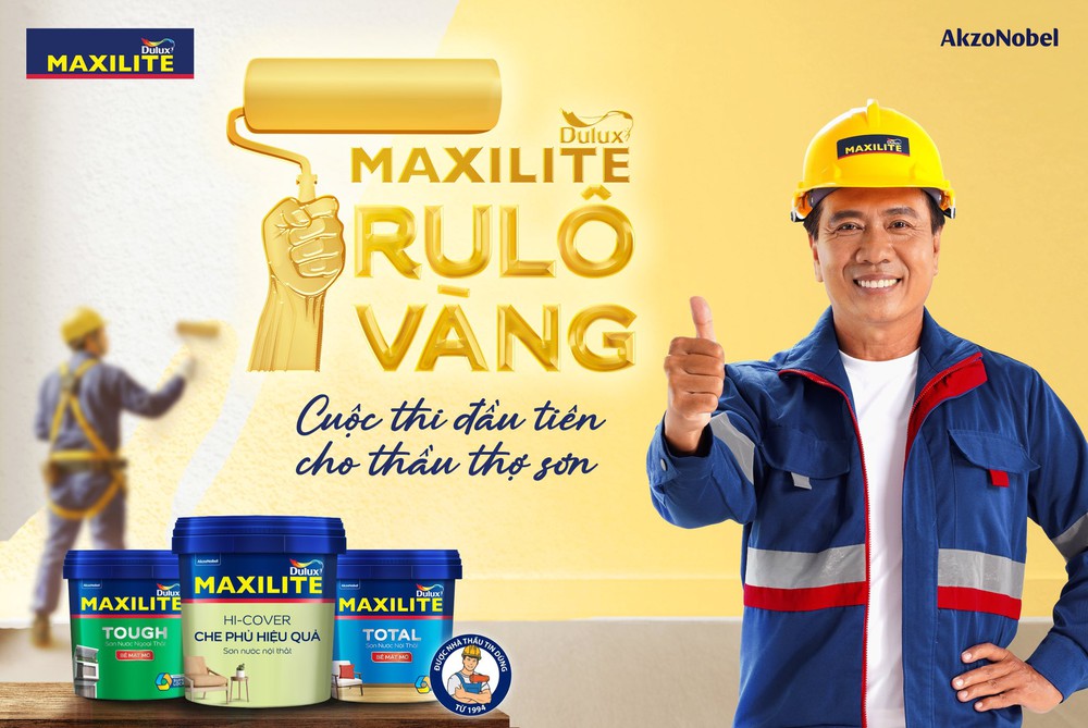 &quot;Maxilite - Rulô Vàng&quot;: Sân chơi tôn vinh tay nghề thợ sơn Việt chính thức khởi động - Ảnh 1.