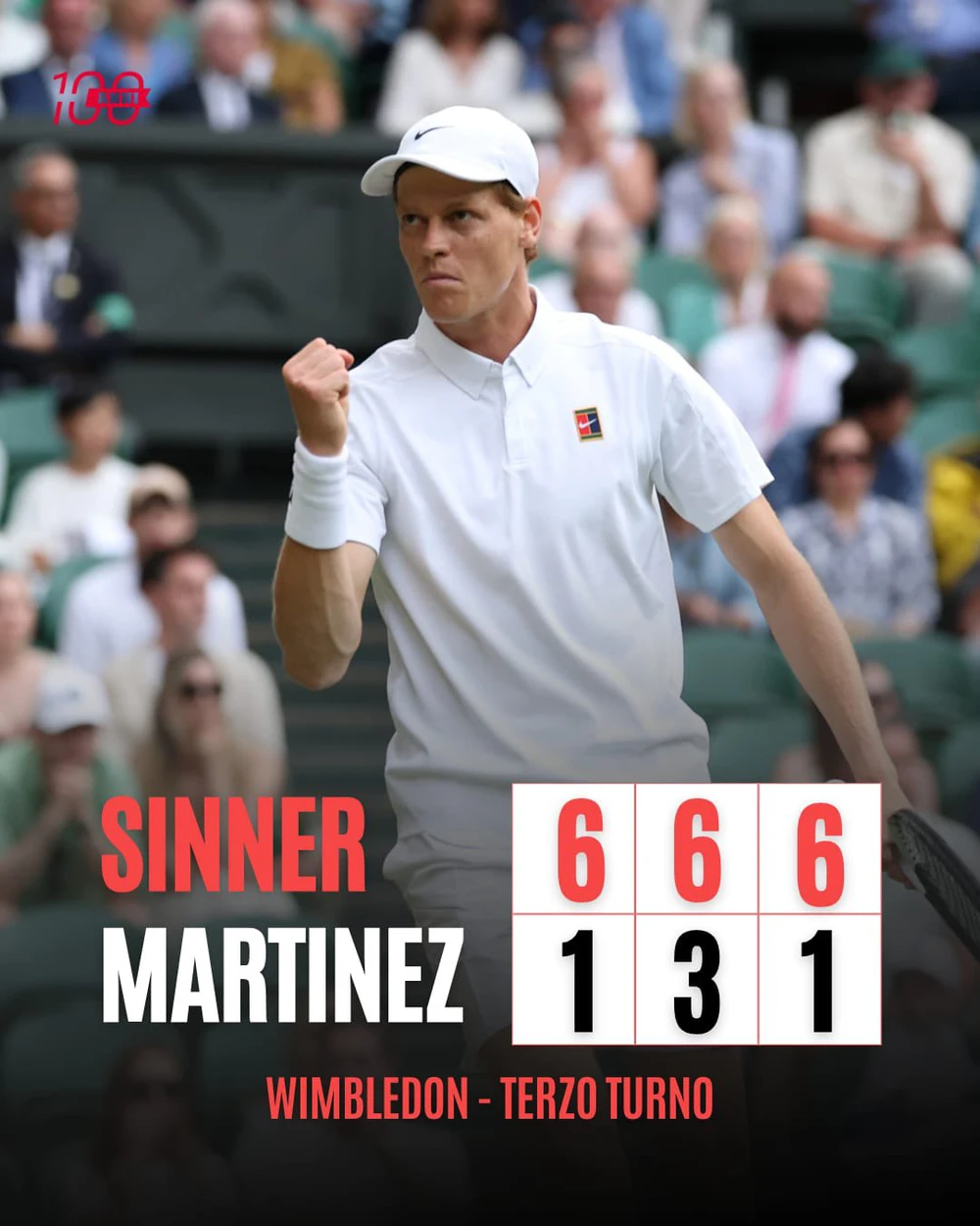 Jannik Sinner làm nên lịch sử sau chiến thắng mới nhất ở Wimbledon 2025 - Ảnh 1.