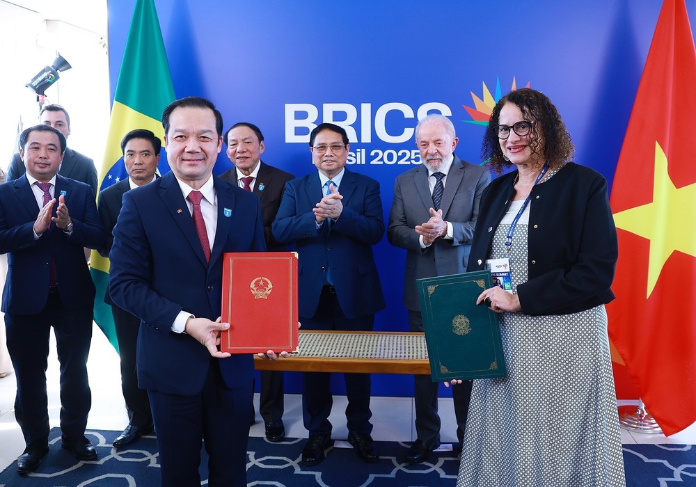 Thủ tướng Phạm Minh Chính hội kiến Tổng thống Brazil Lula da Silva - Ảnh 12.