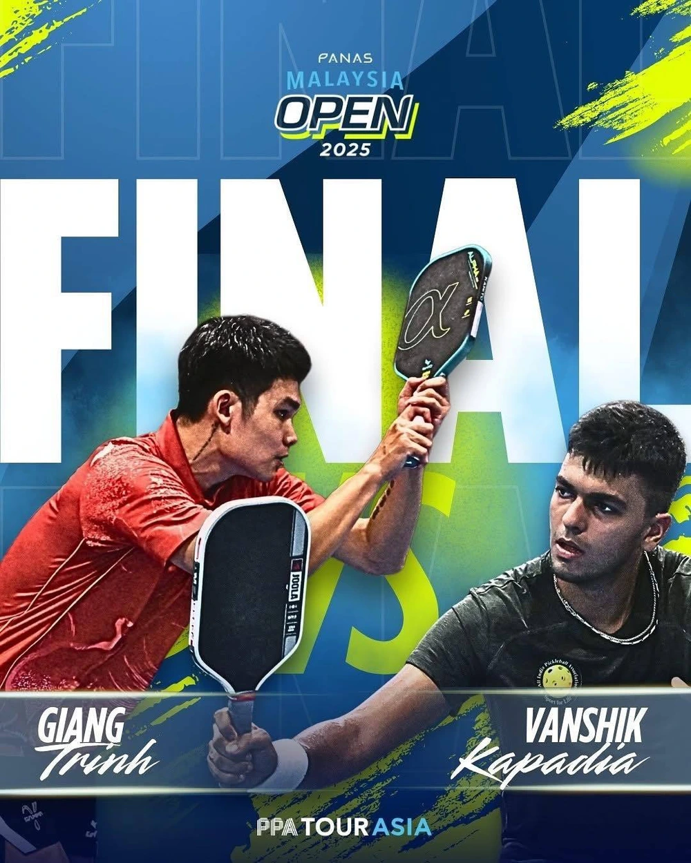 Thắng thuyết phục đối thủ người Ấn Độ, Trịnh Linh Giang vô địch giải Pickleball các tay vợt hàng đầu châu Á - Ảnh 1.