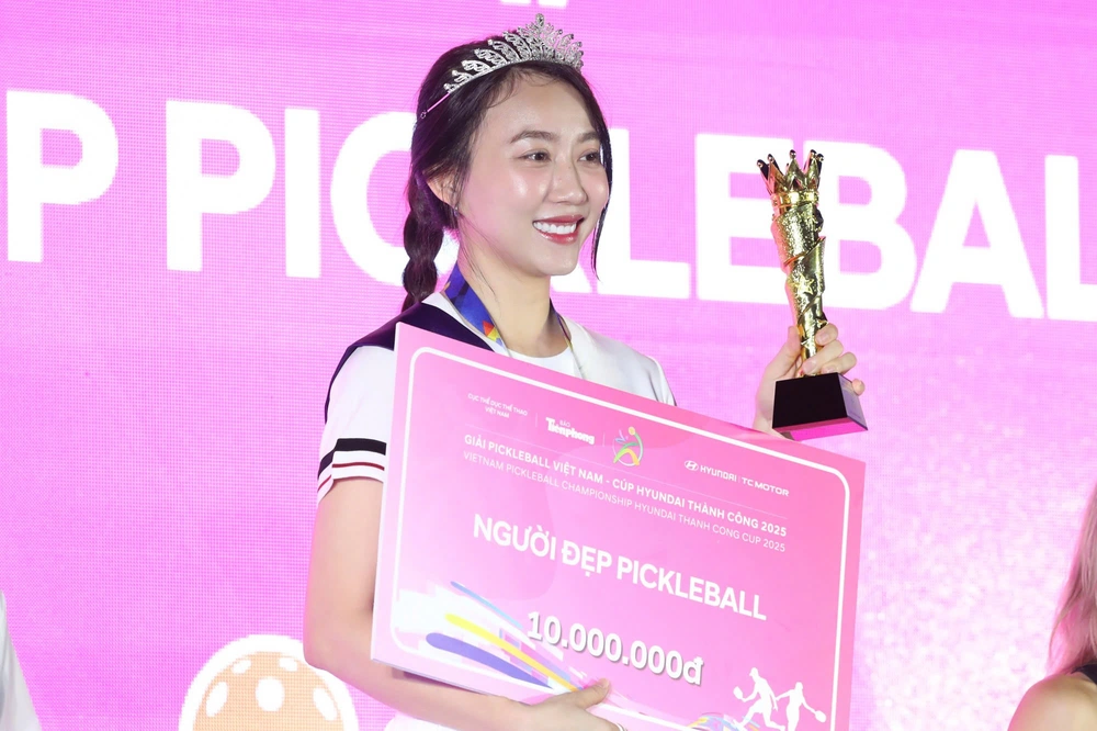 Trương Vinh Hiển lập cú đúp, lộ diện Hoa khôi Pickleball Việt Nam   - Ảnh 3.