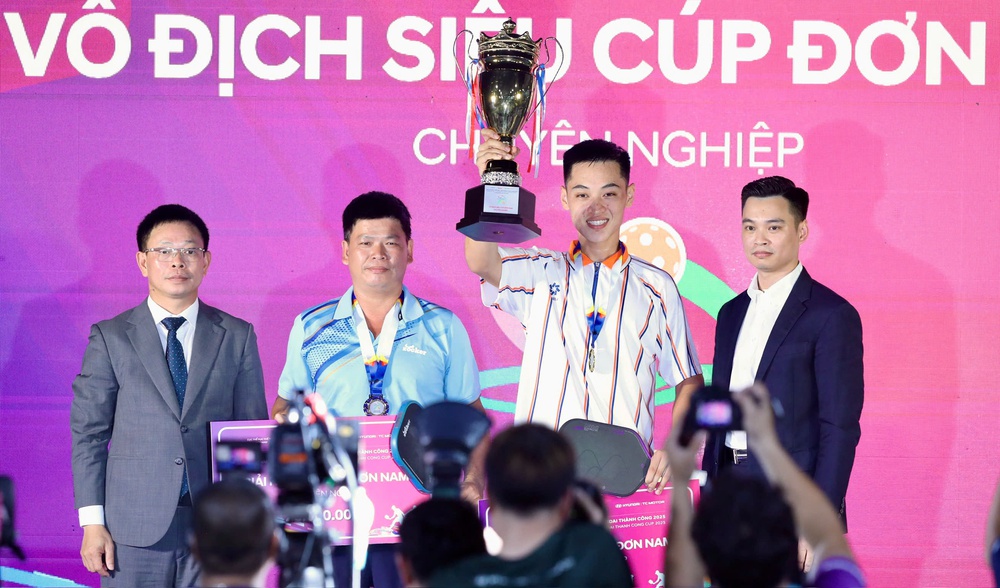 Trương Vinh Hiển lập cú đúp, lộ diện Hoa khôi Pickleball Việt Nam   - Ảnh 2.