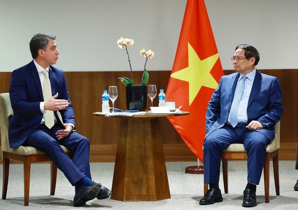Thủ tướng Phạm Minh Chính tiếp lãnh đạo một số tập đoàn hàng đầu Brazil - Ảnh 6.