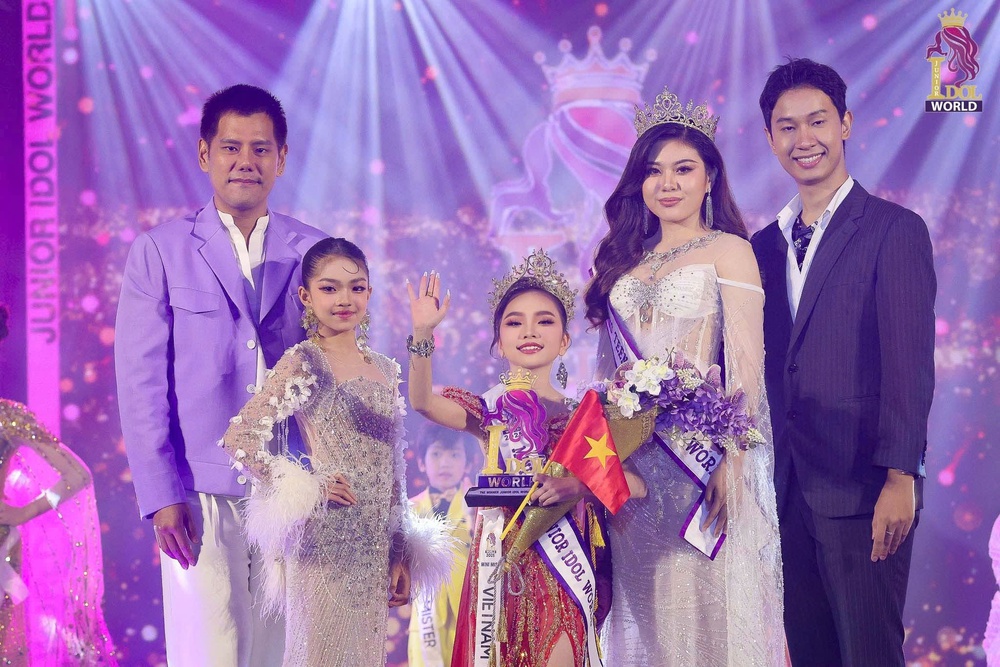 Diễn viên nhí Lê Ngọc Minh Giang đăng quang Mini Miss Junior Idol World 2025 - Ảnh 2.
